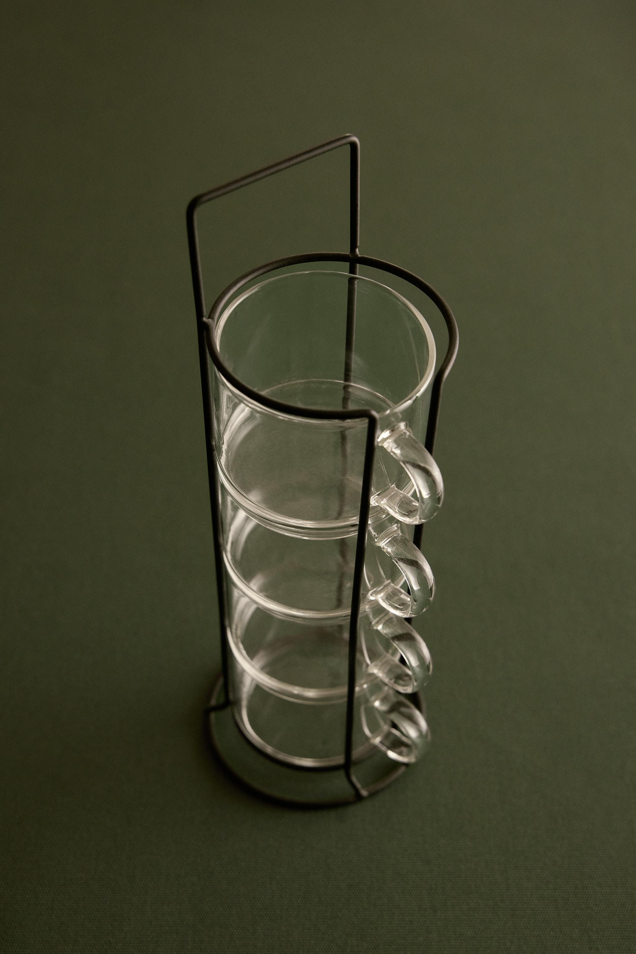 TOUR TASSES BOROSILICATE (LOT DE 4)
